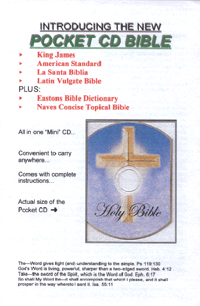 Introducing The New Pocket CD Bible